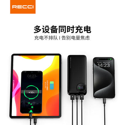 銳思【3C認證】【可上飛機】RPB-P48移動電源PD快充RPB-P49帶數顯 支持蘋果華榮耀10000mAh充電寶