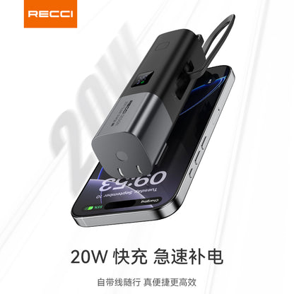 銳思【3C認證】【可上飛機】RPB-P65移動電源五千毫安培小巧充電寶Type-C口適用蘋果15/16相容安卓
