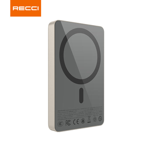 銳思【3C認證】【可上飛機】RPB-W36移動電源磁吸無線充一萬毫安培充電寶Type-C適用於蘋果系列