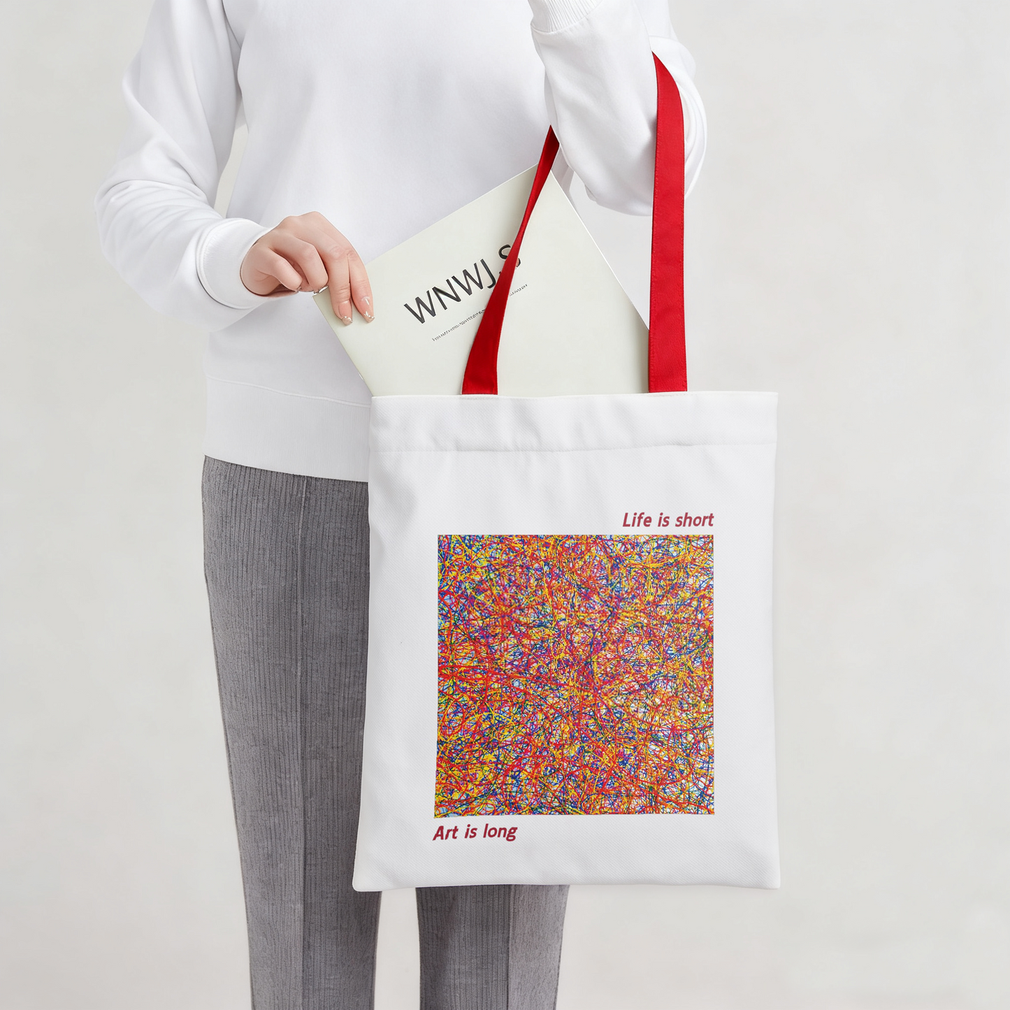 周藝文|日月星 《被困擾的文藝復興》帆佈單肩包 The Troubled Renaissance Canvas Shoulder Bag