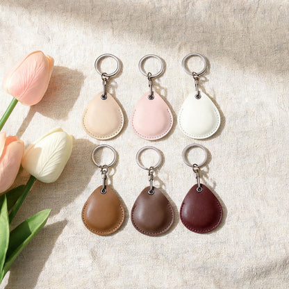 皮質AirTag保護套寵物藍牙定位器鑰匙扣皮套 Leather AirTag case, pet Bluetooth tracker, keychain cover