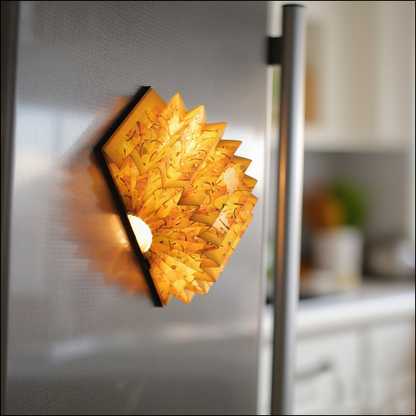 周藝文 |日月星《愛在深秋》 摺疊發光冰箱貼 Love in Late Autumn Foldable Glowing Refrigerator Magnet