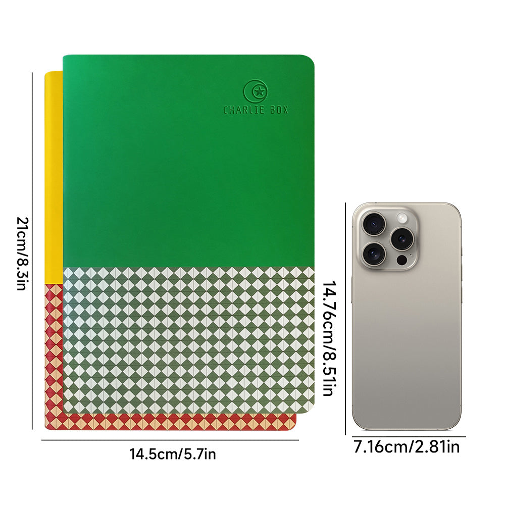日月星原創港風茶餐廳設計A5筆記本 CharlieBox Original Green Harbor style Tea Restaurant Design Notebook Set Business Gift Box