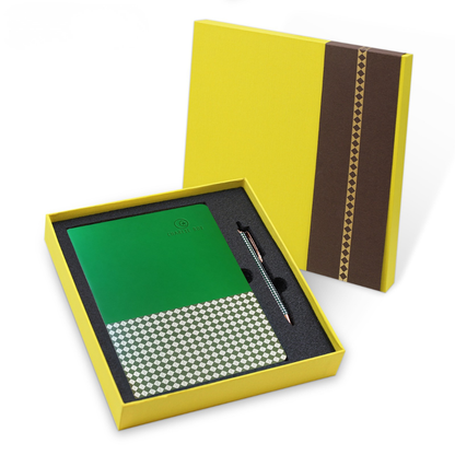 日月星原創綠色港風茶餐廳設計筆記本套裝商務禮盒 CharlieBox Original Green Harbor style Tea Restaurant Design Notebook Set Business Gift Box