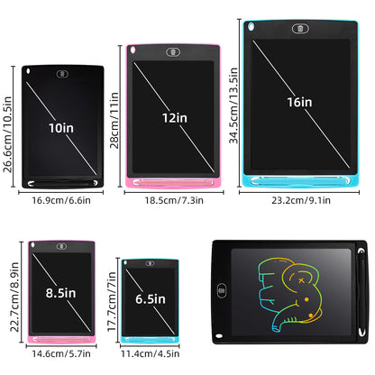 6.5寸/8.5寸/10寸/16寸LCD手寫板兒童手繪板畫板 6.5/8.5/10/16 Inch LCD Writing Tablet, Kids Drawing Board