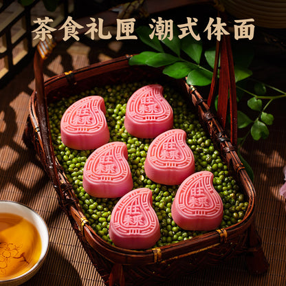 蘇南|綠豆糕綠豆餅傳統老式手工小吃茶點心潮汕特產美食老字型大小糕點