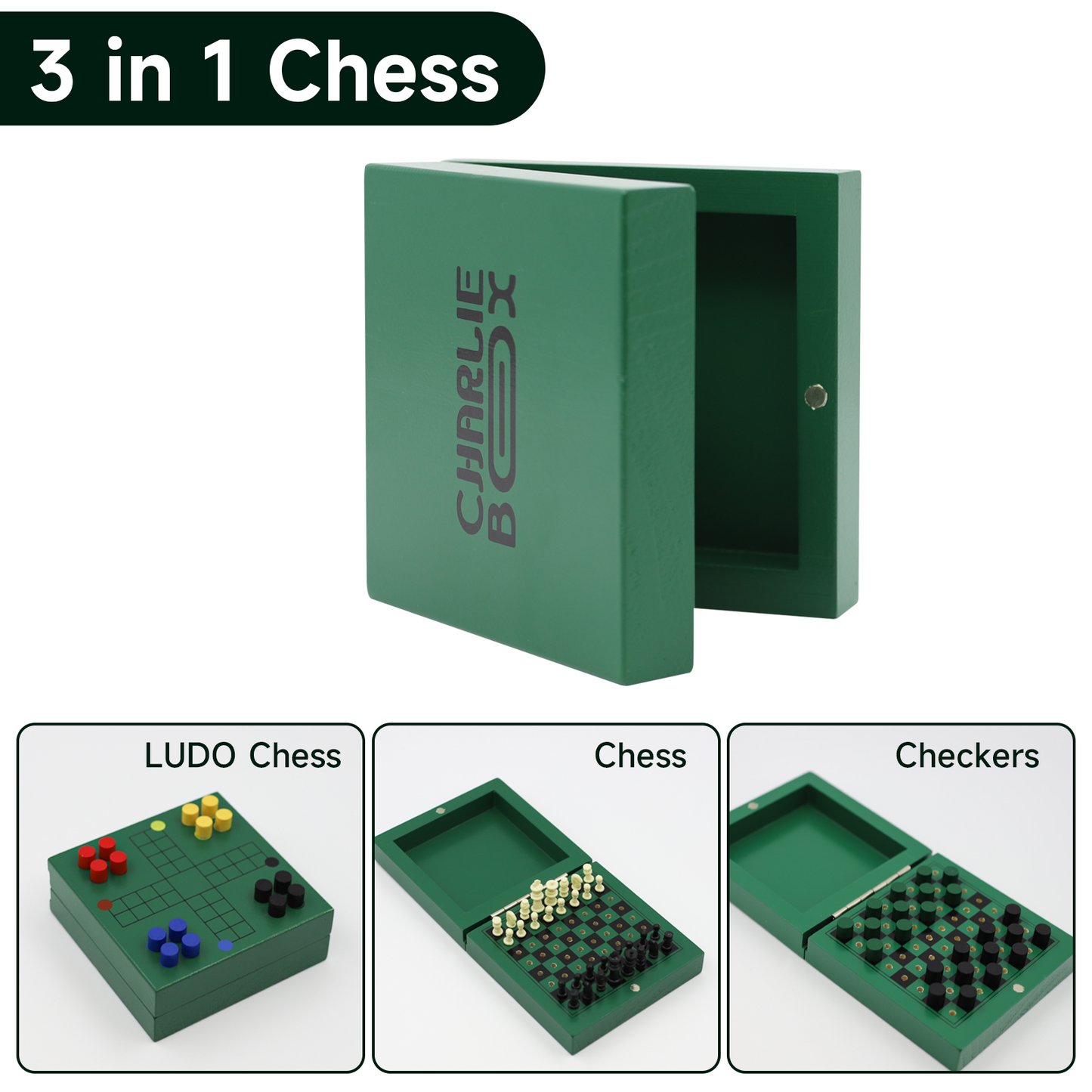 三合一迷你棋盤遊戲套裝 3-in-1 Mini Board Game Set