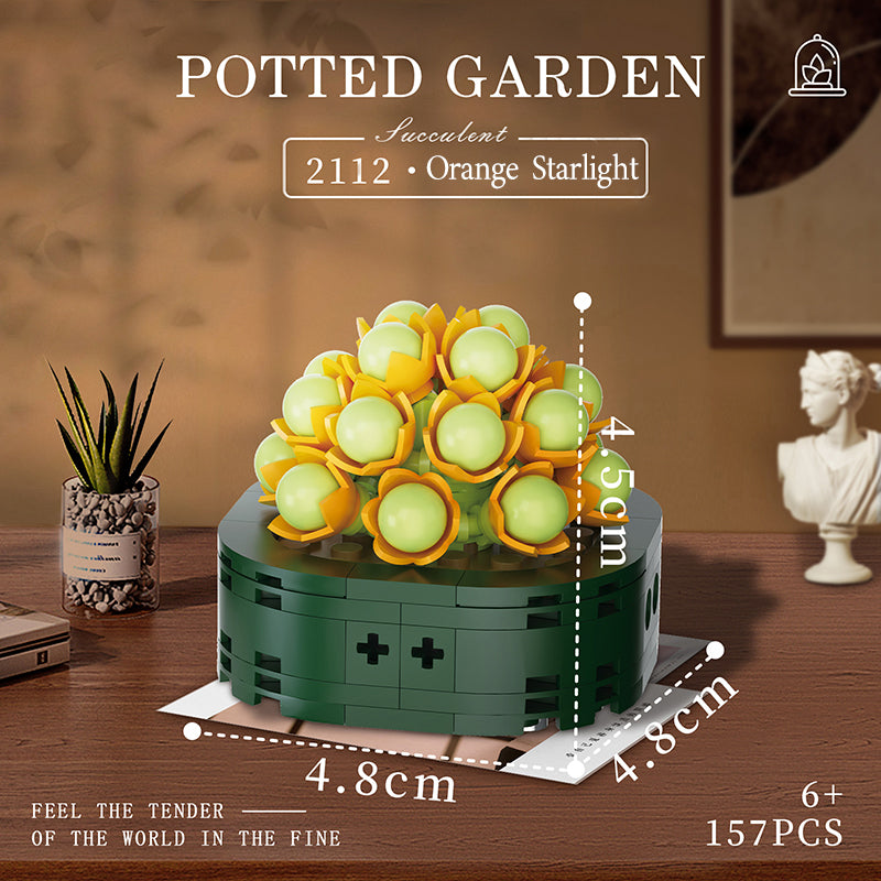 微顆粒積木拼裝玩具擺件玫瑰永生花束積木女孩生日禮物 Micro particle building block assembly toy ornament rose eternal flower bouquet building block girl birthday gift