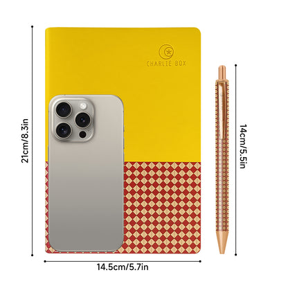 日月星原創黃色港風茶餐廳設計筆記本套裝商務禮盒 CharlieBox Original Yellow Harbor style Tea Restaurant Design Notebook Set Business Gift Box（副本）
