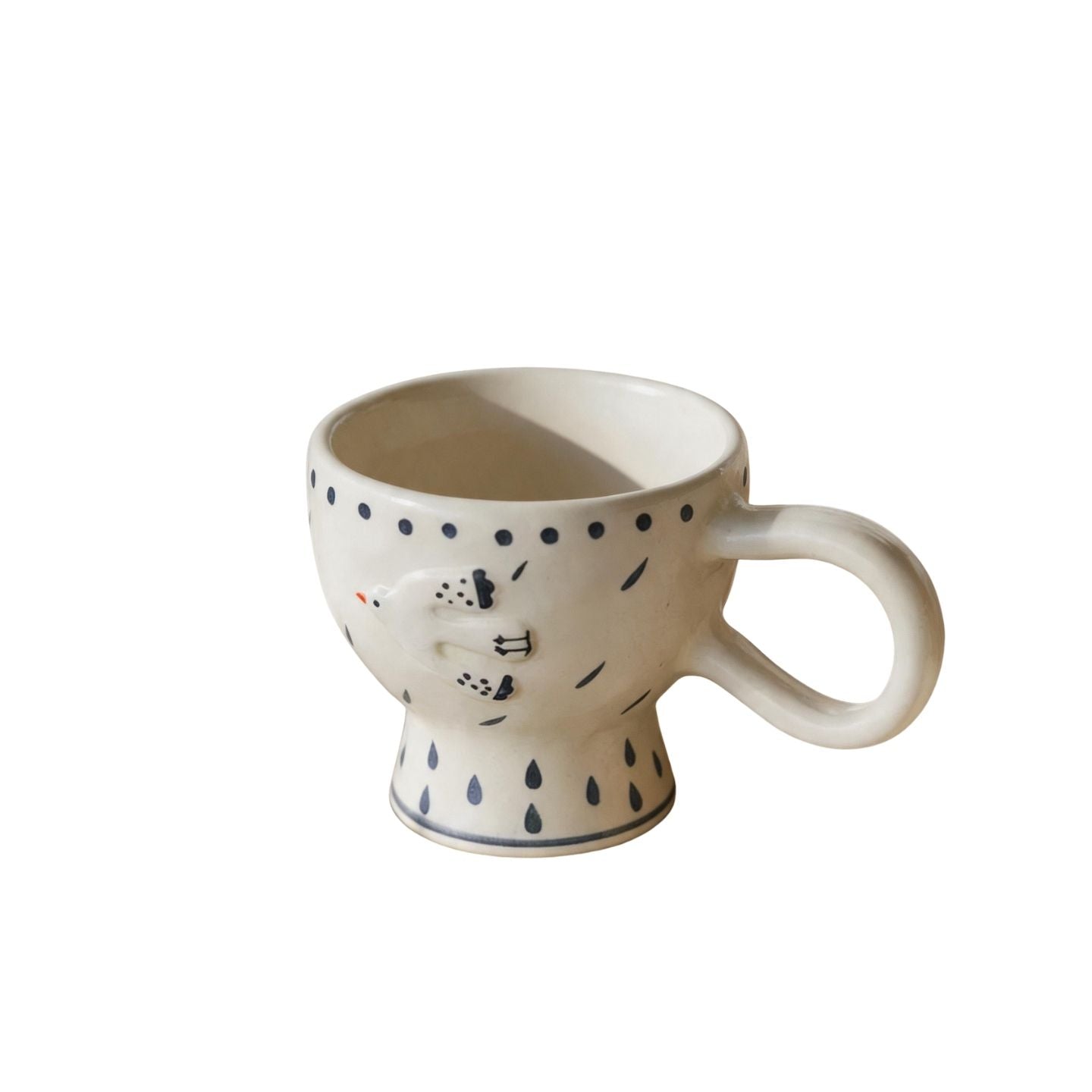 手繪圓點立體飛鳥馬克杯 Hand-painted Polka Dot 3D Bird Mug
