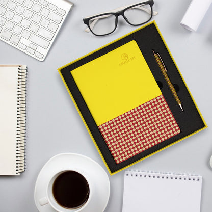 日月星原創黃色港風茶餐廳設計筆記本套裝商務禮盒 CharlieBox Original Yellow Harbor style Tea Restaurant Design Notebook Set Business Gift Box（副本）