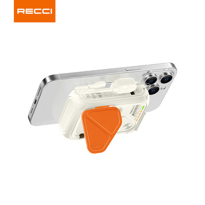 銳思RPB-A06一萬毫安培移動電源五合一自帶插頭輸入功能Type-C口Lightning口10000充電寶