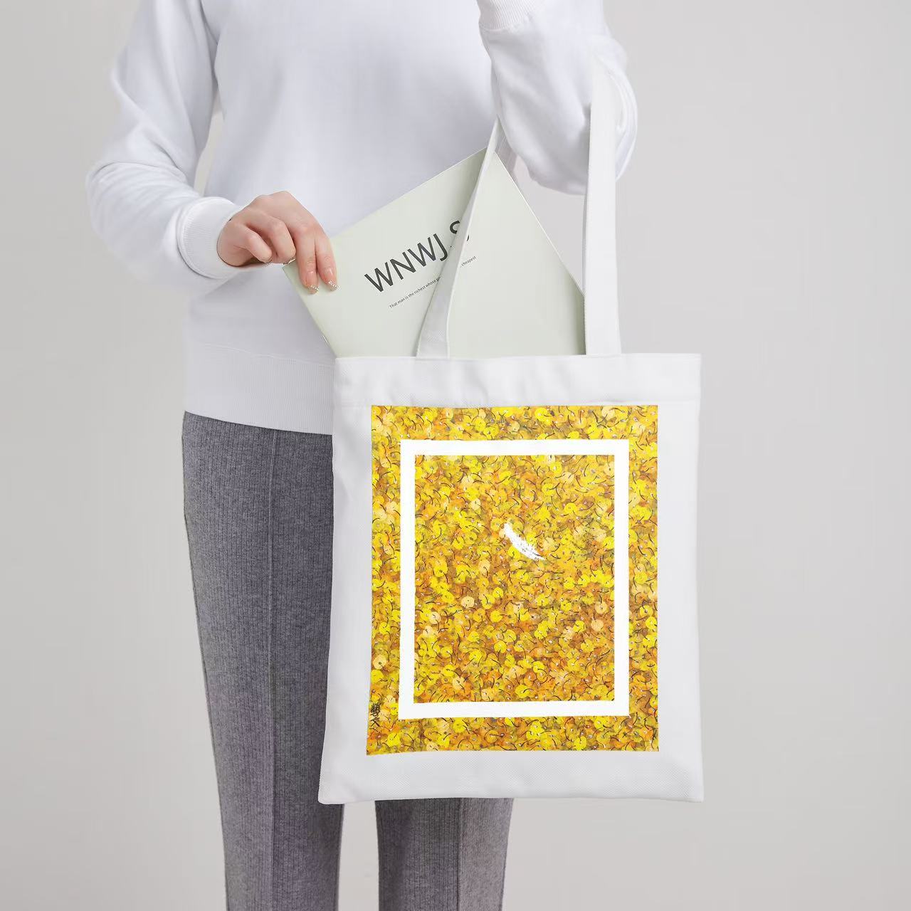 周藝文|日月星  《愛在深秋》帆佈單肩包 Love in Late Autumn Canvas Shoulder Bag