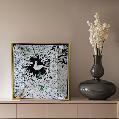 周藝文|日月星 《和平禮贊》皮質收納折疊盤Hymn to Peace Leather Vegan Foldable Catchall Tray