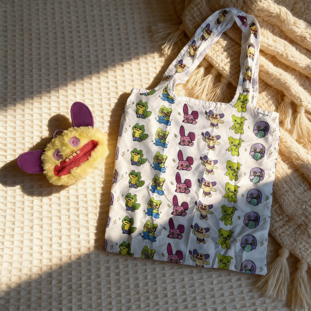 萌牙怪獸便攜收納包 Cute Monster Portable Storage Tote Bag