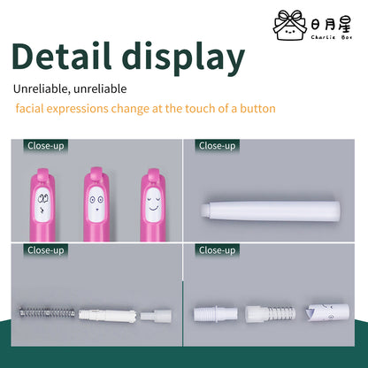 日月星原創個性創意變臉切換原子筆創意禮物文具筆5支裝 Charliebox Creative Face-Changing Ballpoint Pens, Novelty Stationery Gift, 5-Pack