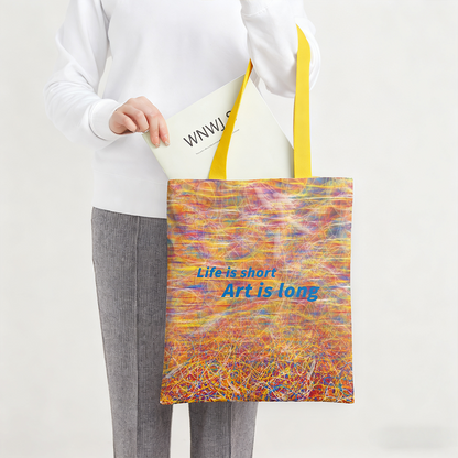 周藝文|日月星 《被困擾的哲學之二》帆佈單肩包 The Second Philosophy of Being Troubled Canvas Shoulder Bag