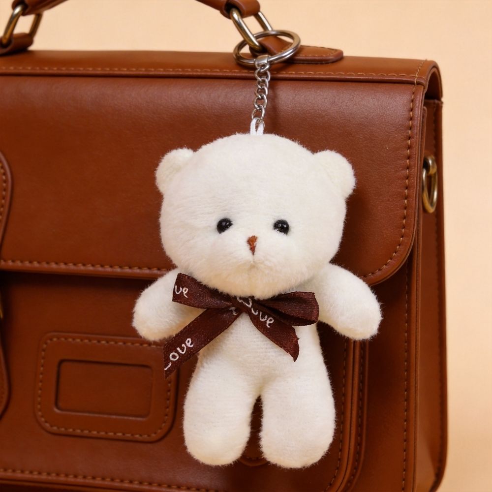 蝴蝶結連體毛絨熊公仔 Bow-Tie Conjoined Plush Bear Doll