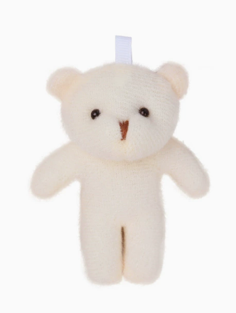 白裸熊毛絨掛件 White Naked Bear Plush Pendant