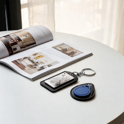 皮質AirTag保護套寵物藍牙定位器鑰匙扣皮套 Leather AirTag case, pet Bluetooth tracker, keychain cover