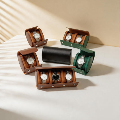 皮革收納手錶盒機械表防護防塵名表皮質表包 Leather Watch Storage Case, Dustproof Protective Leather Watch Pouch for Mechanical Watches & Luxury Timepieces