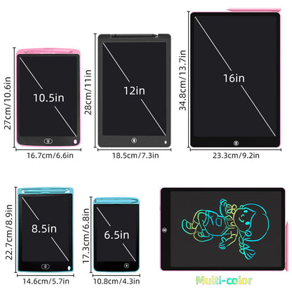 8.5寸/10.5寸LCD弧角手寫板兒童手繪板畫板 8.5/10.5 Inch Rounded Corner LCD Writing Tablet, Kids Drawing Board