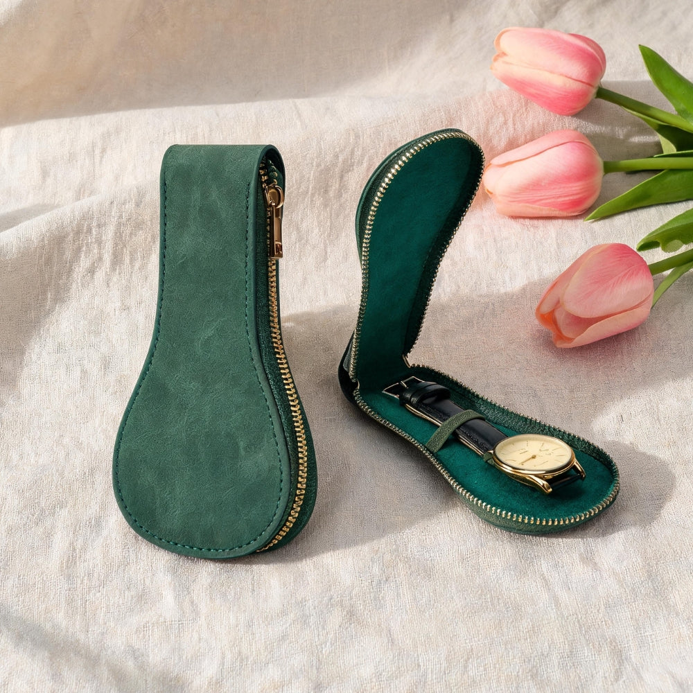 手錶首飾收納包適用單只裝時尚防刮防摔旅行隨身收納袋 Storage Pouch for Single Watch & Jewelry, Stylish, Scratch & Drop Resistant, Portable Travel Organizer