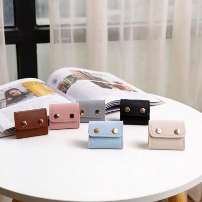 皮質多功能創意便攜時尚首飾袋旅行珠寶首飾收納迷你包 Multifunctional Creative Portable Stylish Leather Jewelry Pouch, Mini Travel Jewelry Storage Bag