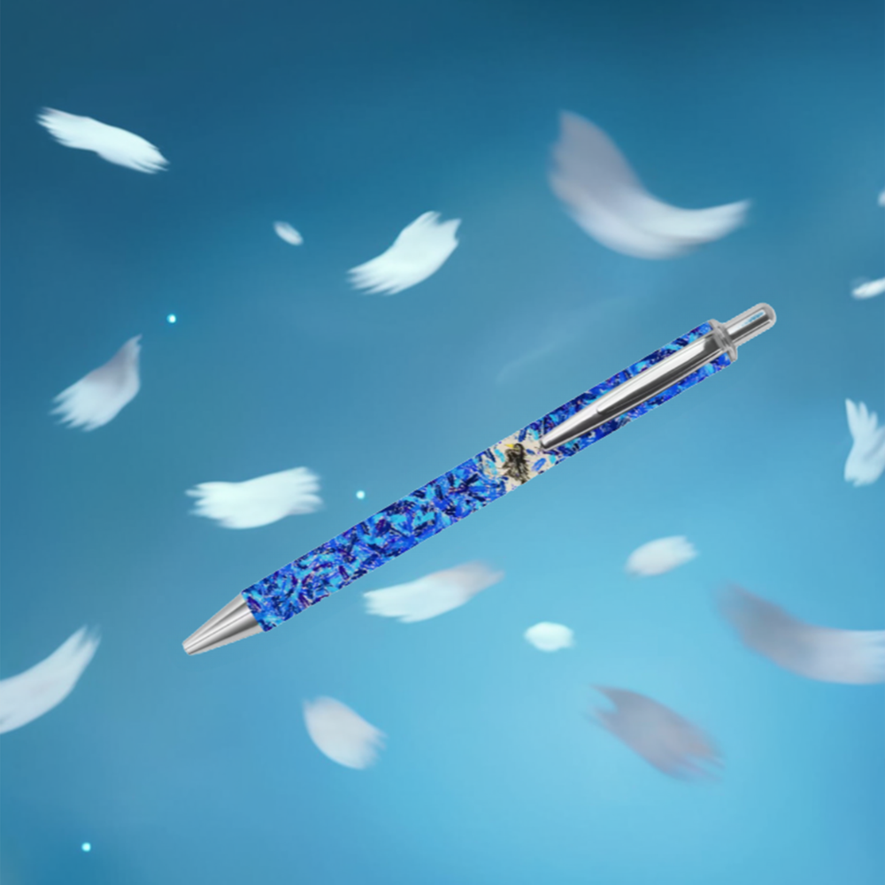 周藝文|日月星 《孤寂與繁華》金屬簽字筆 《Solitude and Prosperity》 metal signature pen