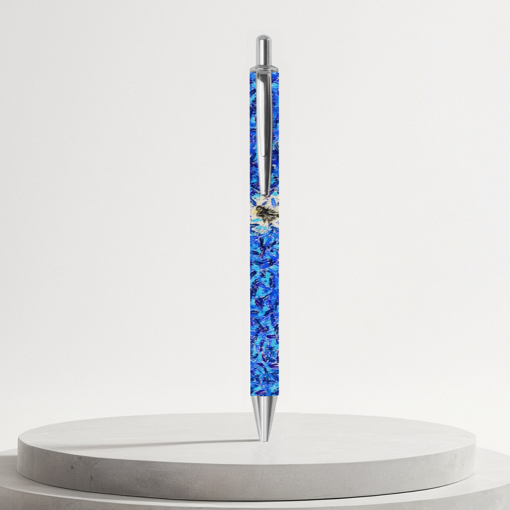 周藝文|日月星 《孤寂與繁華》金屬簽字筆 《Solitude and Prosperity》 metal signature pen
