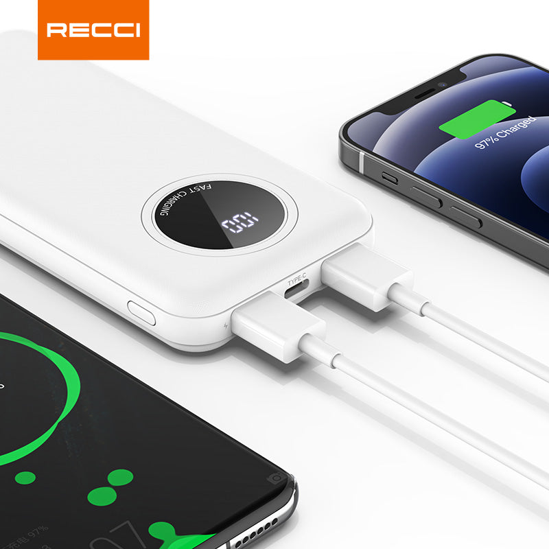 銳思【3C認證】【可上飛機】 RP01移動電源自帶線Lightning+Type- USB口充電寶