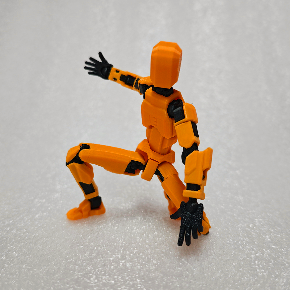 積木關節人幸運人偶多關節可動玩偶機器人假人解壓神器益智玩具 Multi-joint Movable Building Block Figure, Flexible Lucky Doll Robot Mannequin, Stress Relief & Educational Toy
