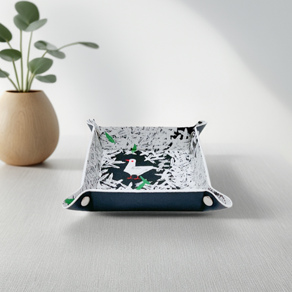 周藝文|日月星 《和平禮贊》皮質收納折疊盤Hymn to Peace Leather Vegan Foldable Catchall Tray