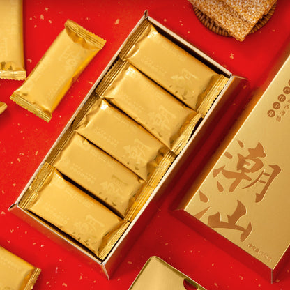 蘇南|金裝麻薄酥禮盒伴手信禮潮汕特產糕茶點心白芝麻餅薄片送長輩