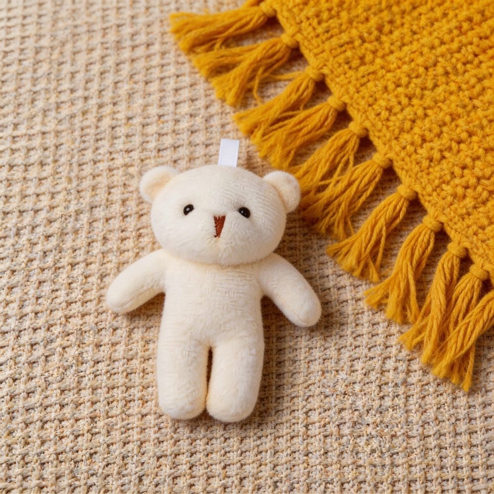 白裸熊毛絨掛件 White Naked Bear Plush Pendant