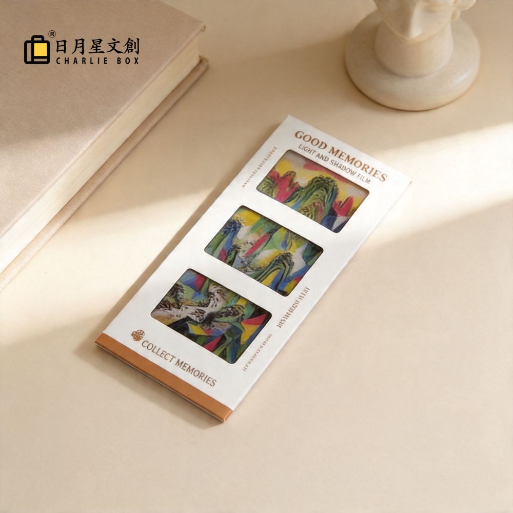 周藝文|日月星《溪山行旅圖》複刻膠片小書簽 Travelers Among Mountains and Streams Copy film bookmark