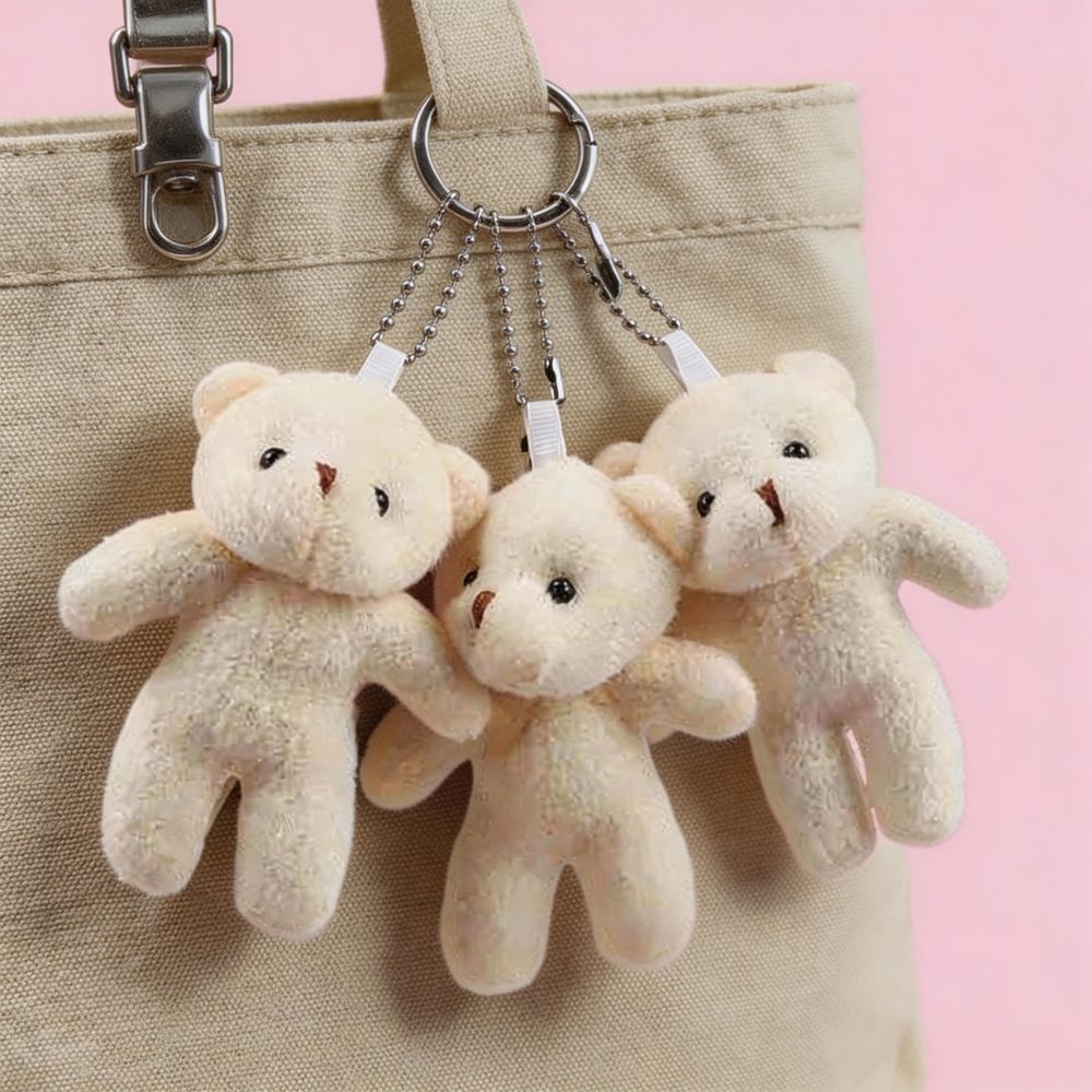 白裸熊毛絨掛件 White Naked Bear Plush Pendant