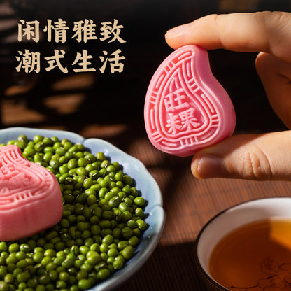 蘇南|綠豆糕綠豆餅傳統老式手工小吃茶點心潮汕特產美食老字型大小糕點