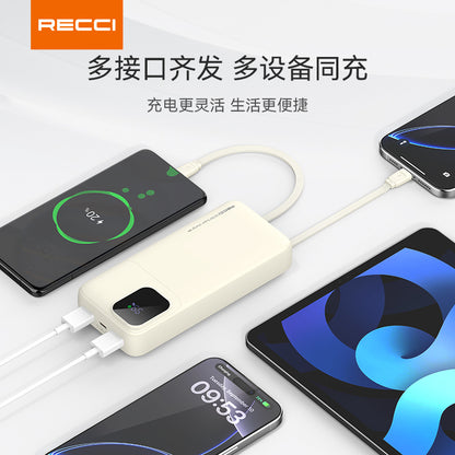 銳思【3C認證】【可上飛機】RPB-P67移動電源RPB-P68一萬毫安培大容量移動電源自帶線通用