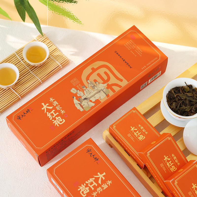 宋大元帥|大紅袍·水調歌頭【生態好茶】福建岩茶濃香大紅袍茶葉禮盒裝送客戶送長輩伴手禮