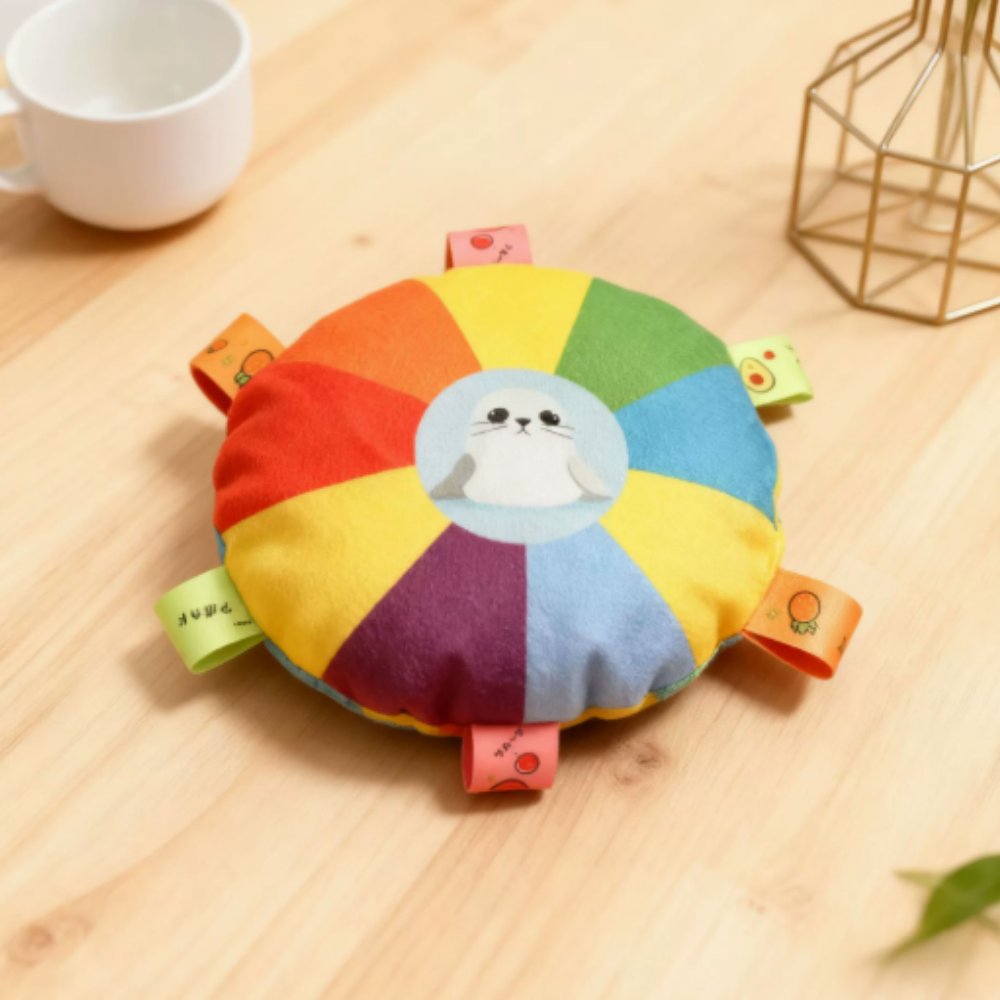 毛絨發聲飛盤Squeaky Plush Flying Disc