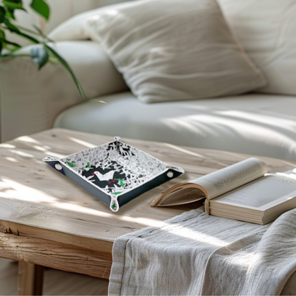 周藝文|日月星 《和平禮贊》皮質收納折疊盤Hymn to Peace Leather Vegan Foldable Catchall Tray