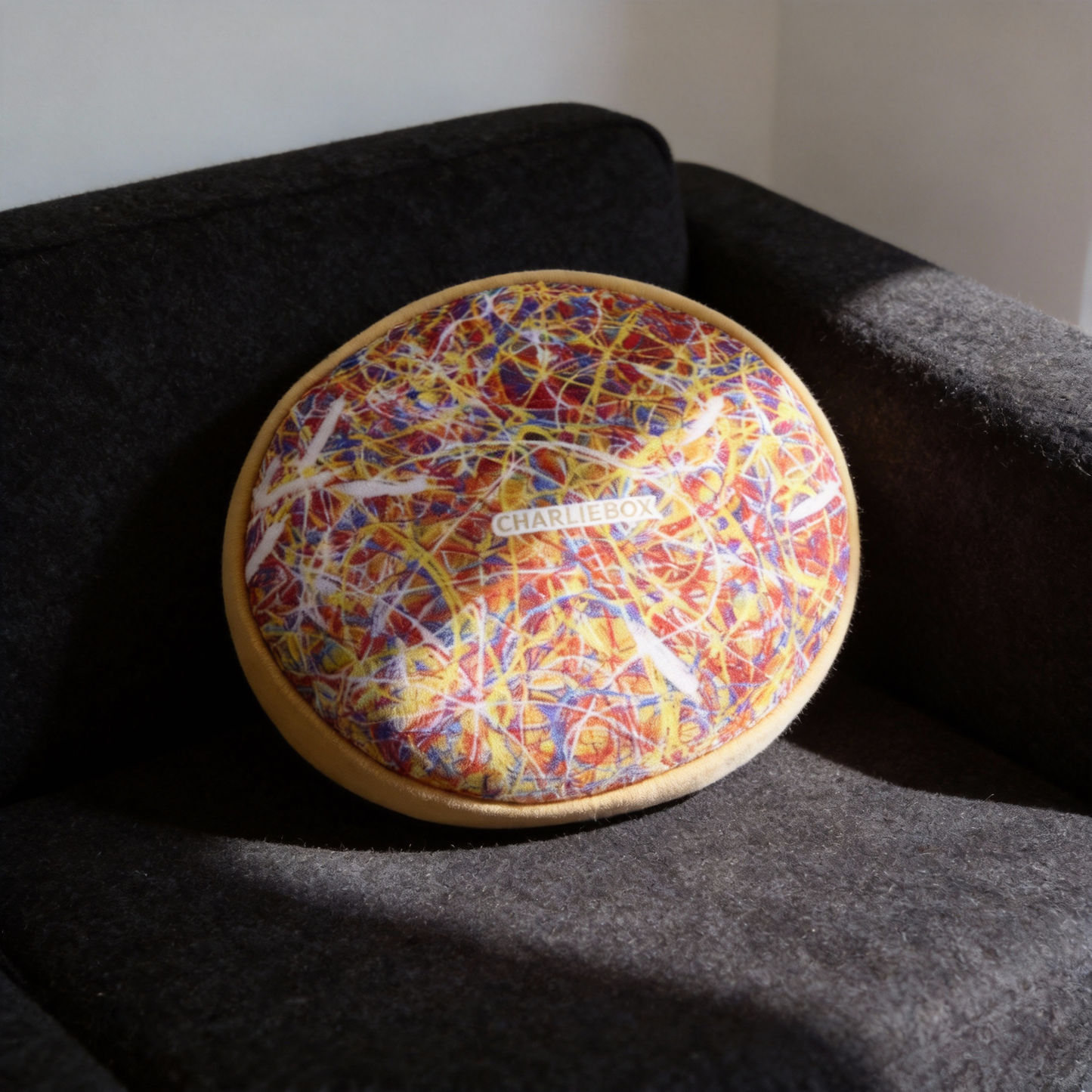周藝文|日月星 《被困擾的哲學之二》圓形圍邊抱枕 The Second Philosophy of Being Troubled Round Bolster Pillow