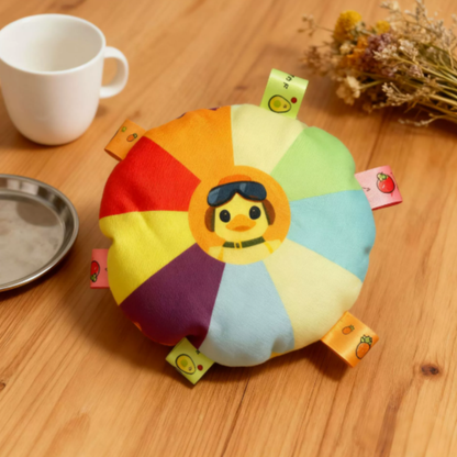 毛絨發聲飛盤Squeaky Plush Flying Disc