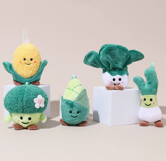 蔬菜大家族毛絨掛 件Vegetable Family Plush Pendant