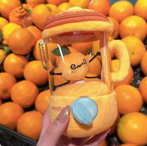 橙子榨汁機Orange Juice Extractor Plush Pendant