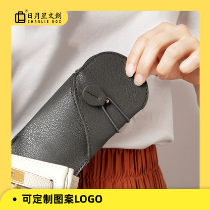 皮革化妝刷包戶外便攜隨身化妝刷收納包眼影收納包 Leather Makeup Brush Bag, Outdoor Portable Travel Makeup Brush Storage Bag, Eyeshadow Storage Bag