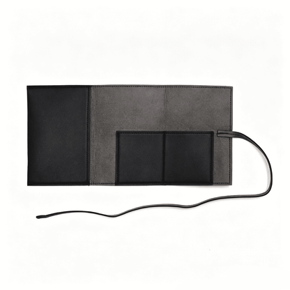 多功能耳機數碼配件旅行皮革收納包數據線充電頭卷包 Leather Makeup Brush Bag, Outdoor Portable Travel Makeup Brush Storage Bag, Eyeshadow Storage Bag