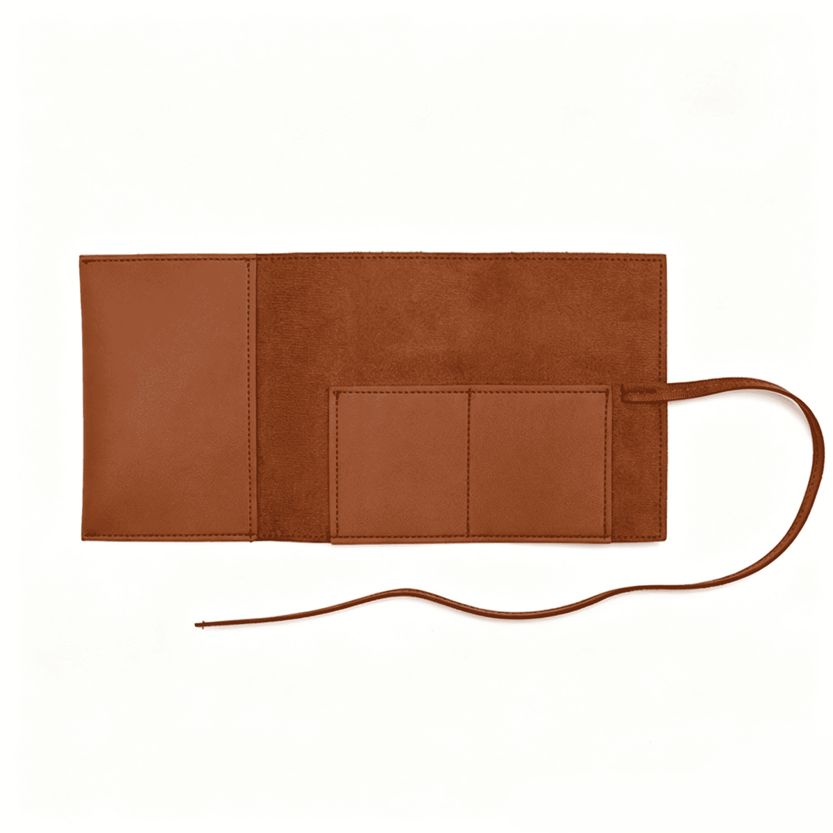 多功能耳機數碼配件旅行皮革收納包數據線充電頭卷包 Leather Makeup Brush Bag, Outdoor Portable Travel Makeup Brush Storage Bag, Eyeshadow Storage Bag