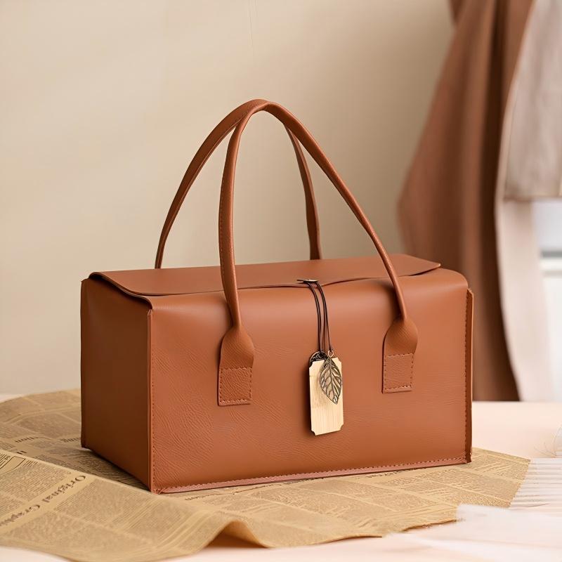新款年貨零食伴手禮盒空盒高級感皮質包裝禮品盒 New Year Snack Gift Empty Box, Luxury Leather Packaging Gift Box